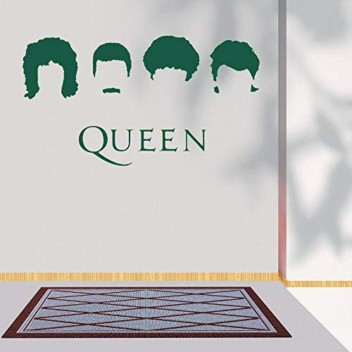 Wandaufkleber Wandaufkleber Wandkunst Dekoration Queen Band Frisur Icons Wandtattoo Aufkleber Sänger Künstler Home Living Room Decoration Abnehmbar-H618 grün_80x43cm