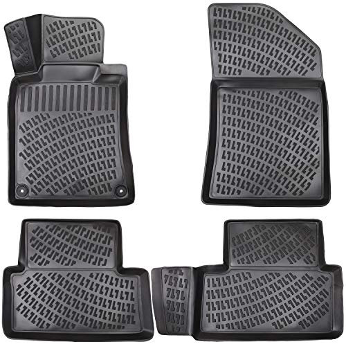 Elmasline 3D Gummimatten Set für Peugeot 508 (II) 2018-2025 | Extra hoher 5cm Rand