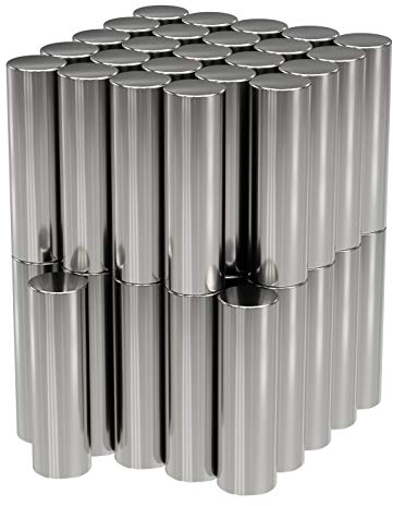 50x Neodym Power Magnet silber - Stabmagnet extra stark lang - Durchmesser 3x10mm lang - starke Magneten Supermagnet - Haftkraft ca. 0.5 kg - Magnete für Whiteboard, Pinnwand, Magnettafel, Werkstatt