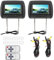 2pcs 7 pollici Display per poggiatesta per lettore di auto LCD regolabile con controllo Video USB MP5 Display portatile/remoto Nero