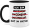 Tasse Tassen 325ml - Job & Beruf - Ich bin gut in Mathe I Ingenieur Geschenk Mathematiker - 325 ml - Schwarz - geschenke für ingenieure sprüche arbeit lustig kaffeetasse mathetasse zum engineer