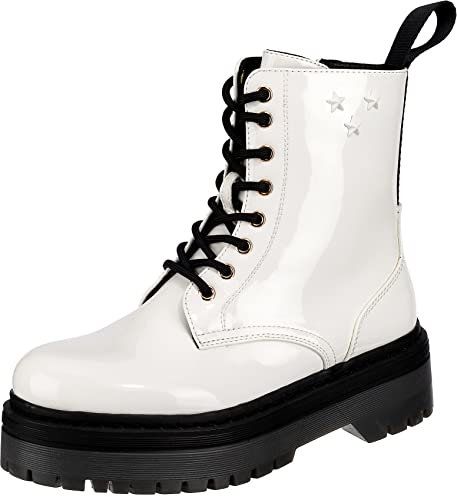 Lumberjack Elyse, Anfibi Donna, White, 38 EU