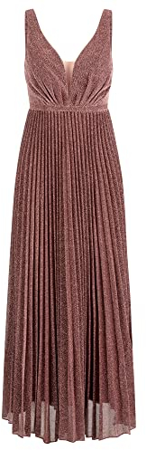 ApartFashion Damen Abendkleid Kleid, Dunkelrose-metallic, 36 EU