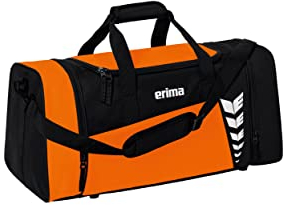 Erima Unisex Six Wings geräumige Sporttasche (7232306), orange/schwarz, M