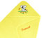 Lashuma Personalisiertes Kapuzenhandtuch Bestickt mit Namen Motiv:Hund, Gelb Kinderbadetuch Frottee 75x75cm