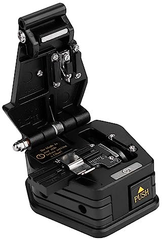 Couperet de Fibre Optique, Séparateur de Fibre Optique de Haute Précision | Couteau de Coupe de Câble de Coupe de Fiber Optique, Outil de Coupe de Fiber Optique de Diamètre 125um Avec Sac Anti-chute