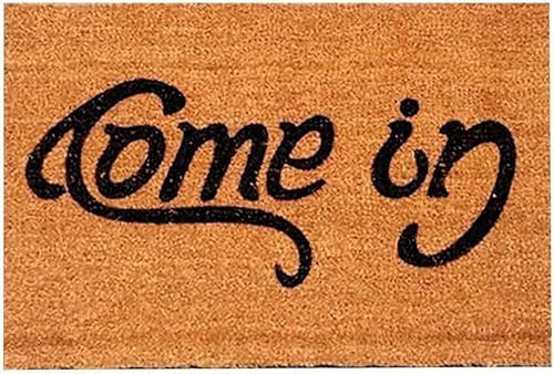 Generic Welcome Doormat - 24x16 Inch, Polyester, Non Slip, Waterproof, Machine Washable, Modern, Fun, Christmas, Halloween, K-mat27, Letter Print