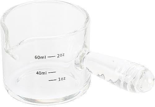 Kichvoe Pichet à Lait Transparent Avec Poignée Et Double Bec Mesure Précise Pour Café Et Pour Cuisine Et Cafés