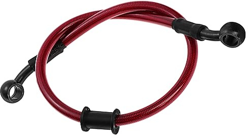 MOCNT 120cm Tuyau d'huile de Moto Tuyau de Embrayage Frein Motocross Acier | Acier Tressé Durite Frein Hydraulique Renforcée Tuyau de Carburant Frein Flexibles Tube d'huile Frein Rouge