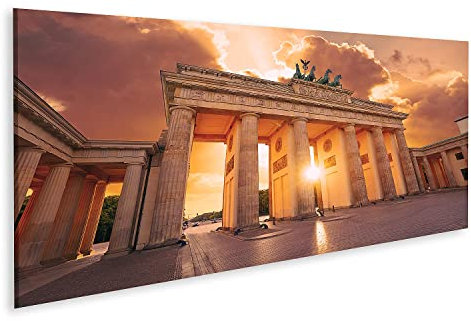 Prime Bild auf Leinwand Berlin Brandenburg Tor Wandbild Poster Kunstdruck Bilder