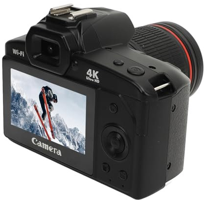 4K Digital Camera, 3 ' LCD 64MP 16X Zoom 120° Wide HD Night 3in IPS Color Point Shoot Cameras Angle Lens WiFi with, Macro Optical Tech and Full Kits, 128GB SD Not