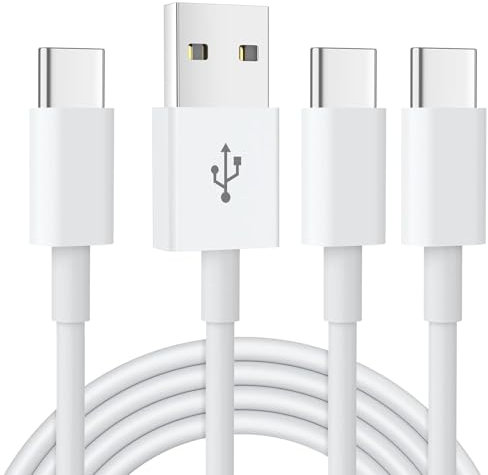 2Pack Super Fast Charger Cable for iPhone 17/Air/17 Pro/17 Pro Max/16e/16/16 Pro/16 Pro Max/16 Plus/15 Charger Cable USB A to USB C + C to C Charging Cable [1M] Samsung Galaxy A17/A56/A16/A55/A35