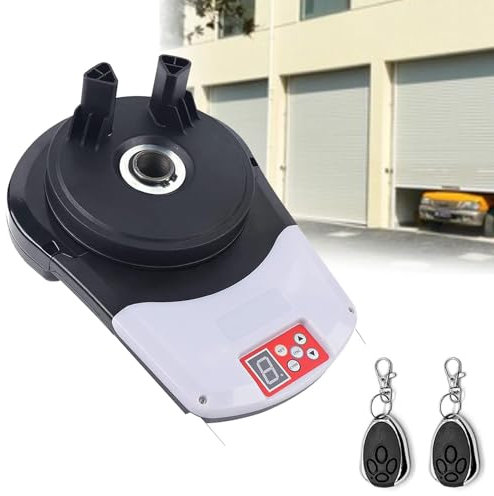 Hydravex Abridor De Puerta con Motor para Puerta Enrollable De Garaje, Abridor De Puerta Enrollable con Control Remoto, Motor Incorporado De Persiana Enrollable para Garaje, AlmacéN, Tienda, Granero