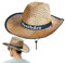 Generic Sombrero de Paja de ala Ancha, Hombre | Sombreros de Paja para el Sol, Verano, Azul