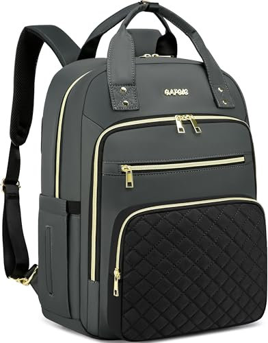 17.3 Zoll Laptop Rucksack,Nette Damen Reise Rucksack Geldbörse,Konvertierbare Computer Tasche,Wasserdichte Arbeit Business College Lehrer Taschen tragen auf Rucksack,2325H-03
