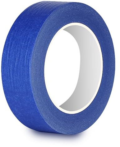 Rusoz Kreppband Blau Malerkrepp 30mm x 50m Abklebeband Maler Automotive Kreppband Leicht Abnehmbar Malerband Für Malerarbeiten, Renovierungen, Autolack-Maskierung