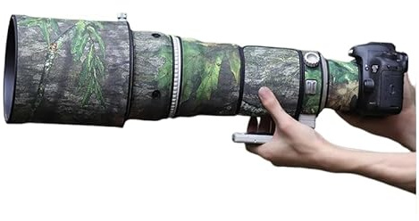 CHASING BIRDS Camouflage Waterproof Lens Coat for CANON EF 500mm F4 L IS USM Rainproof Lens Protective Cover (Green Leaf Camouflage, With Extender EF 2.0X II)