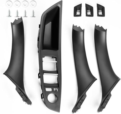 Dixhills Kit de poignée de porte intérieure de voiture de rechange pour série 5 F10 F11 F18 520 523 525 528 530 535 2010-2017 Accessoire de voiture # 51417225873 51417225852