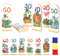 LOHAME Wurfspiel Kinder Dinosaurier Holzwurfspiel für Drinnen und Draußen Werfen Kinderspiel Set mit 3 Wurfsäckchen Lustiges Geschicklichkeitsspiel für Kinder ab 3 Jahren Garten Strand Indoor Outdoor