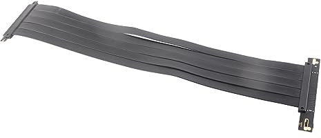 Extensor PCIE 4,0 X16, Cable de Extensión GPU Antiinterferencias de Señal sin Pérdidas, ángulo Recto, 64GB/s, Plug and Play para Escritorio (50cm)