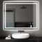 Dripex Badspiegel mit Beleuchtung Led Spiegel mit Touch-Schalter, Dimmbar, 3 Lichtfarbe Einstellbare Badezimmerspiegel mit Beleuchtung, Beschlagfrei 80 x 100 cm