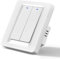 Interruptor Inteligente Alexa, Interruptor Pared WiFi, 86mm Interruptori Tactil luz pared Compatible con Smart Life/Tuya, 2 Gang 1 Vía Smart Switch, Conductor Neutro Necesario
