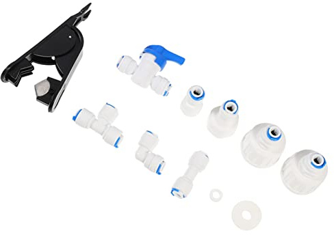9 Stück Eismaschinen Weiß 1/4 Leitungsanschlussstücke Wasserhose | Pom Schnellsteckverbindung, Glatte Oberfläche, für Kühlschrank Wasserleitung, Küche und Leichte Gewerbe