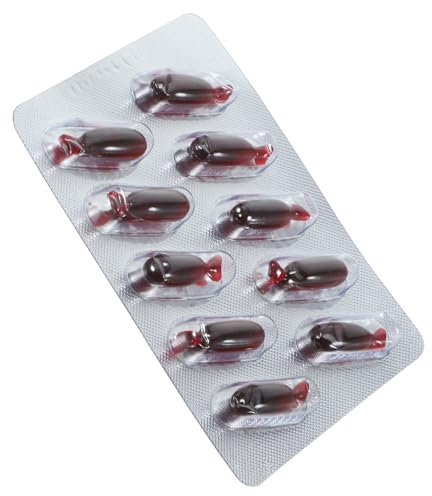 Toyvian 1Ensemble Set de Capsules de Faux Sang Édibles pour Halloween Fournitures Horreur Effets Spéciaux Réalistes pour Maquillage et Costumes