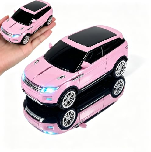 YOCUNKER Wireless Mouse Pink Car Shape USB Mice