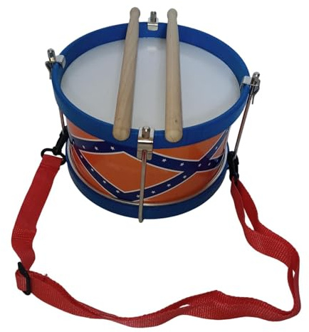 predolo Snare Drum Kinder Trommelset mit Zwei Trommelstöcken Holzmusikinstrument Tragbares Percussion Lehrspielzeug für Musikalische Früherziehung