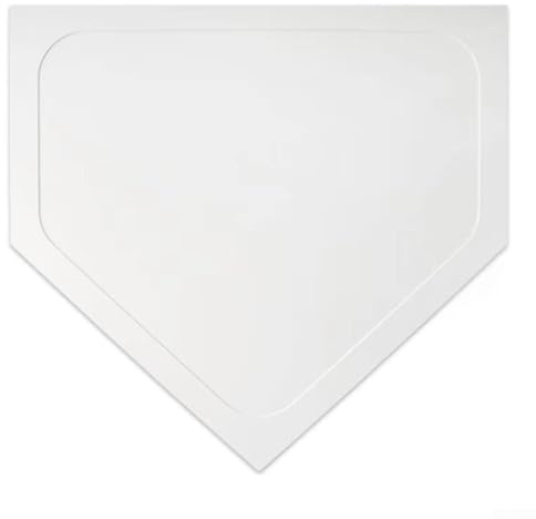 Honseadek Pitchers Baseball Plus Softball-Feld, Heimmannschaftspraxis für Spiele, Basisausrüstung, leichte Platte und Matte und Gummi-Training (Home Plate Pad)