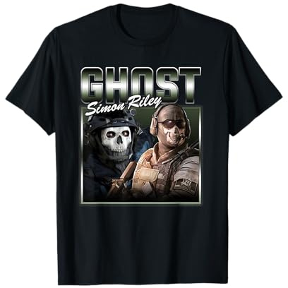 Call of Duty Ghost Simon Riley 90's Collage Video Game T-Shirt