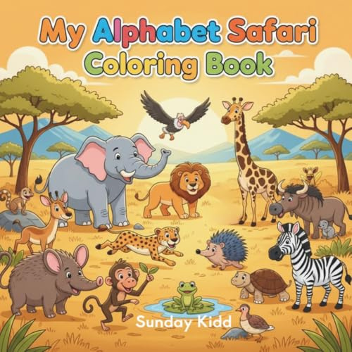 My Alphabet Safari Coloring Book