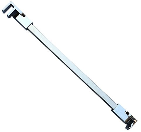 90 cm en acier inoxydable sans cadre Porte de douche Panneau fixe Wall-to-glass Barre de support pour 6mm 8mm 10mm en verre épais M-home