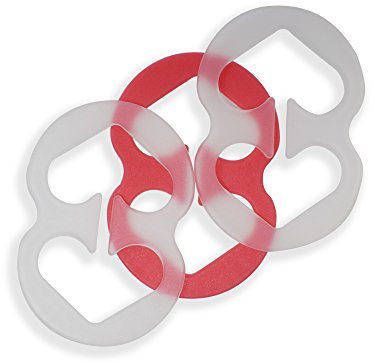 RAZOR Clips Racerback Bra Clip, Conceal Straps and Cleavage Control Bra Clips, Pink Clear Clear, 3-Pack
