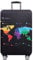 YEKEYI Reise Suitcase Protector Reißverschluss Koffer Abdeckung Waschbar Drucken Gepäck Abdeckung 18-32 Zoll (Map, L)