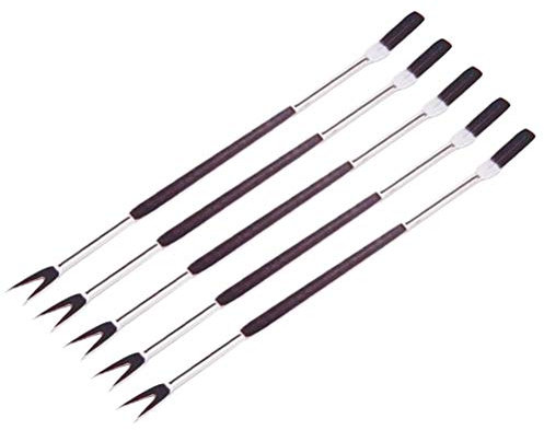 Bestonzon 15 pcs en acier inoxydable de fruits de mer crustacés fourchettes Noyer Picks outils de nourriture