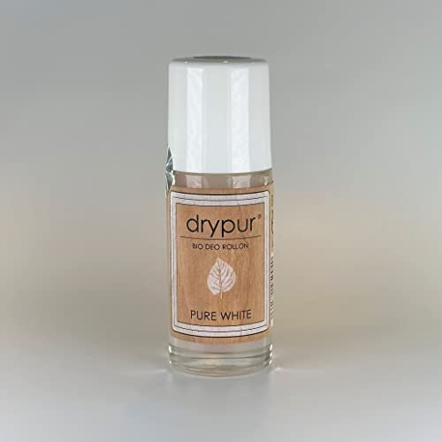 drypur • BIO DEO Rollon • PURE WHITE • 100% natürlich • ohne Aluminium, Alkohol oder künstliche Zusätze • Naturkosmetik Deodorant im Deo Roller • vegan • ohne Parabene und Silikone