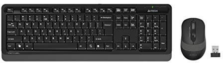 A4 Tech FG1010 2.4G Q Turkish FN Multimedia Keyboard + Optical 2000DPI Mouse Black/Grey Wireless Set