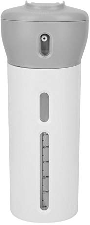 TOPINCN 4 in 1 Shampoo Container Flasche tragbare Reise Conditioner Körperlotion Rotation Dispenser Flasche MEHRWEG VERPACKUNG(grau)