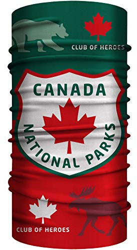 Club of Heroes Kanada Schlauchschal, nahtloses Multifunktionstuch aus weicher Mikrofaser/Halstuch Schal Tuch Bandana/Reise Reiseführer Ahorn Flagge Yukon Quebec Vancouver