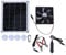 Oumefar Ventilateur d'extraction Solaire Portable, Panneau de for Charge, Panneau Solaire pour Camping Car Marine Bateau Chalet cabane Maison