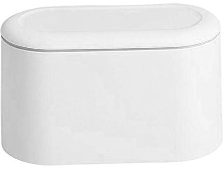Tubayia Poubelle de bureau pour maison, bureau, bar, café, restaurant (blanc)