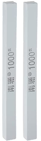 sourcing map 2pcs Sharpening Stones 1000 Grit Rectangle Green Silicon Carbide Knife Whetstone