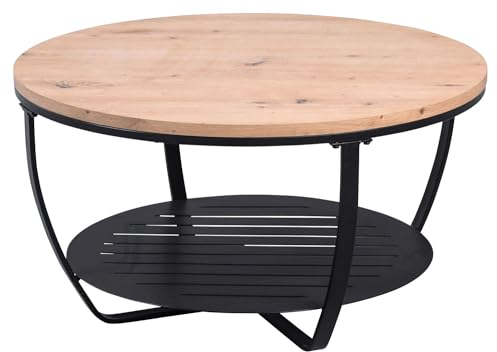 M2 Kollektion Couchtisch Palermo in schwarz, B/H/T = 80x43x80cm