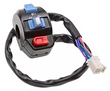 Lenkerschalter Schalter links passend für ATU Explorer Cracker Race GT Spin GE, CPI, Generic, Keeway 50 – mit Blinker, Hupe, Fernlicht