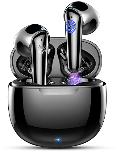 Cuffie Bluetooth, Auricolari Bluetooth 5.3 con 4 ENC Mic, 2023 Cuffie Wireless In Ear Stereo Cancellazione Rumore, Cuffie Senza Fili IP7 Impermeabile, 40 Ore Cuffiette Bluetooth, Super Leggero/USB-C