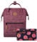 Cabaïa - Adventurer Rucksack Delhi Medium 18L - Wasserabweisend - Laptopfach bis zu 13 Zoll - 2 Vordertaschen - Vegan zertifiziert - Rucksack für Reisen und Arbeit, Damen & Herren - Rot