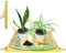 Umtopfmatte für Zimmerpflanzen, schillernde Pflanzen-Eintopfmatte, wasserdichte Pflanzschale, Gartenmatte, Zimmerpflanzenzubehör, 65 cm, Blumenerde, Mischung, Unordnung, Matte für Bonsai-Werkzeug,