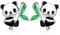 Panda Ohrringe Mädchen 925 Sterling Silber hypoallergen Niedliche Panda Ohrstecker Geburtstagsgeschenke für Mädchen Kinder Damen